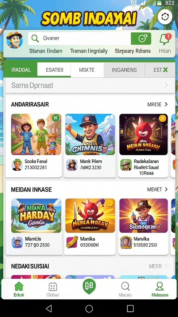 fb168 - Tampilan awal yang menarik dan user-friendly.